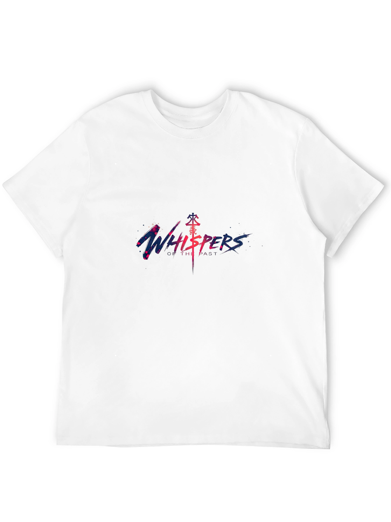 Whispers Graphic Print Black T-Shirt