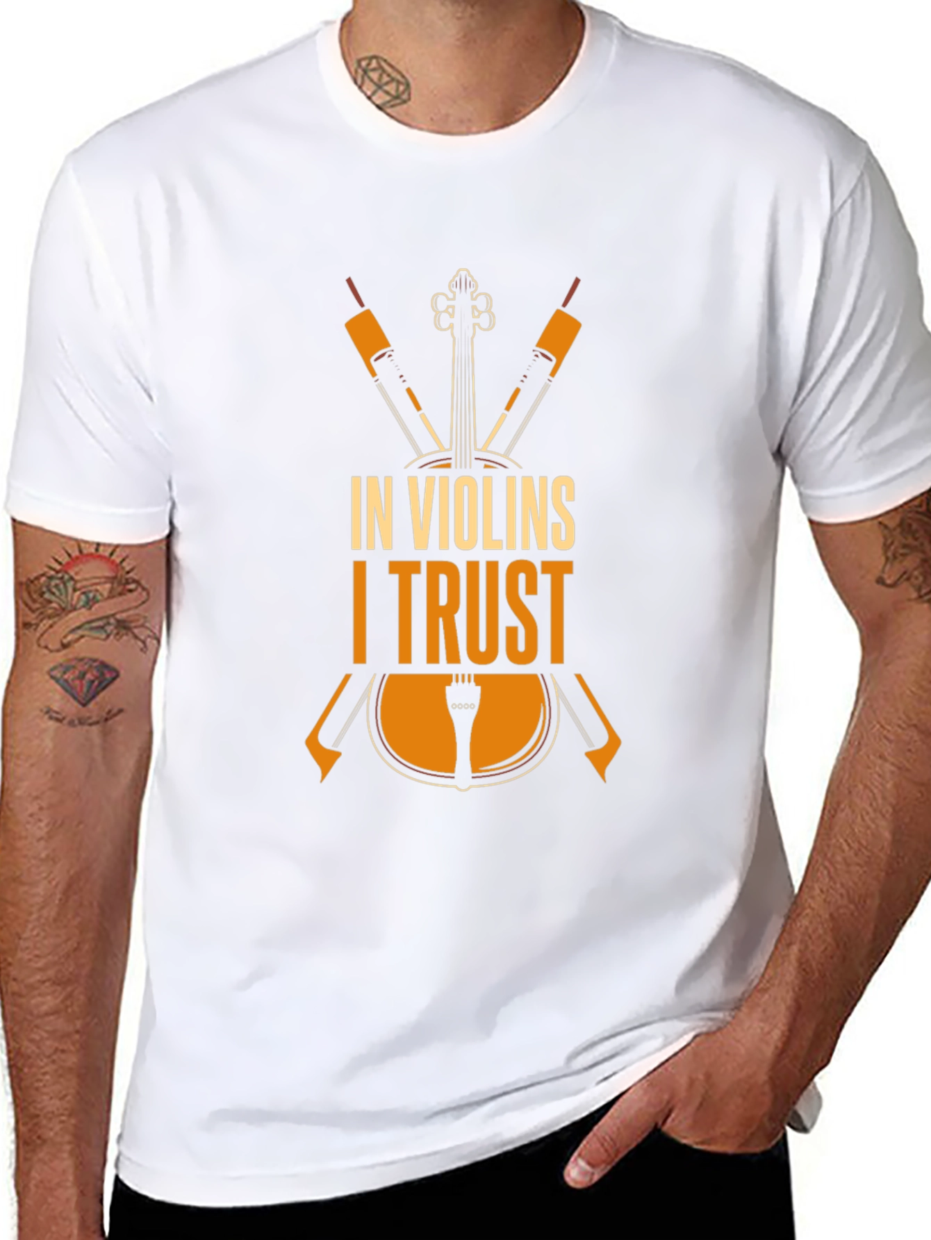 In Violins I Trust T-Shirt - Musicians Tee