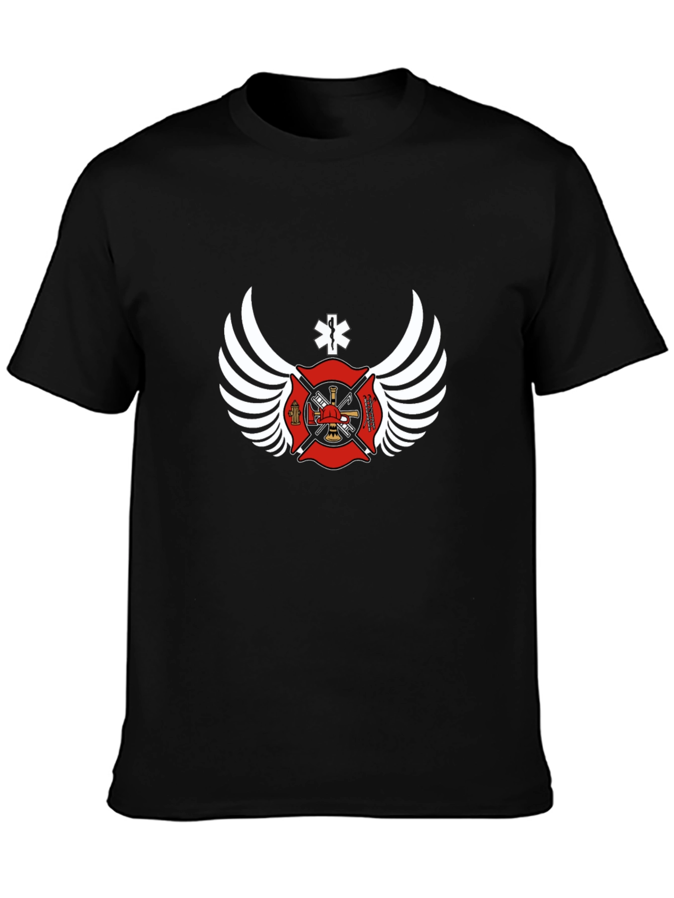 Firefighter Wings Graphic T-Shirt