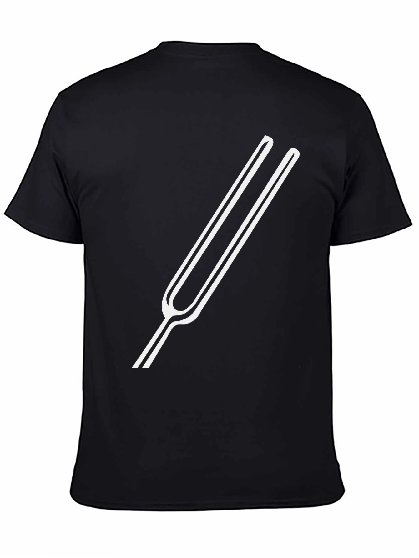 Tuning Fork Graphic Tee - Musical Black T-Shirt