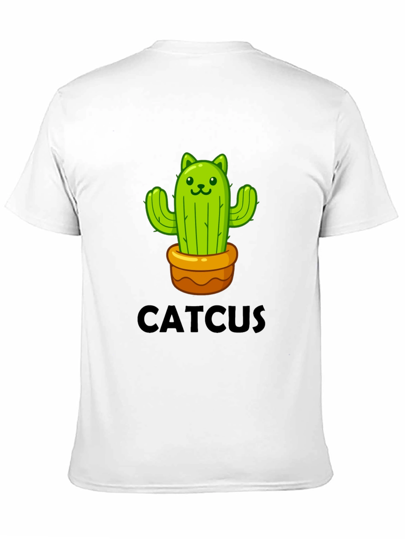 Cute Catcus Graphic Tee - Black T-Shirt