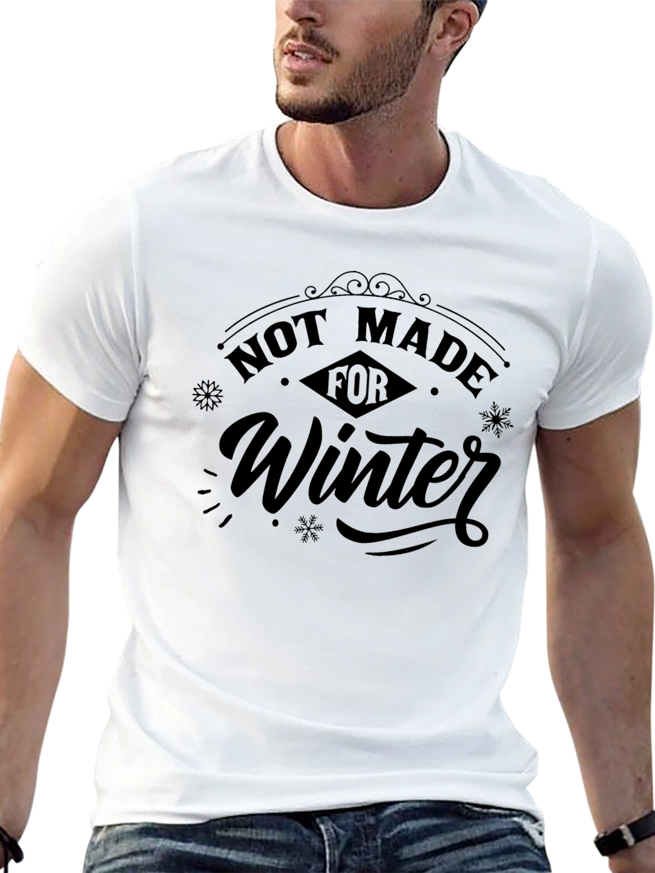 Not Made For Winter Graphic Tee - Black