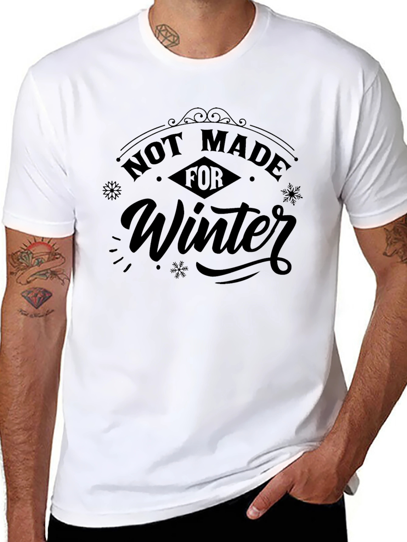Not Made For Winter Graphic Tee - Black