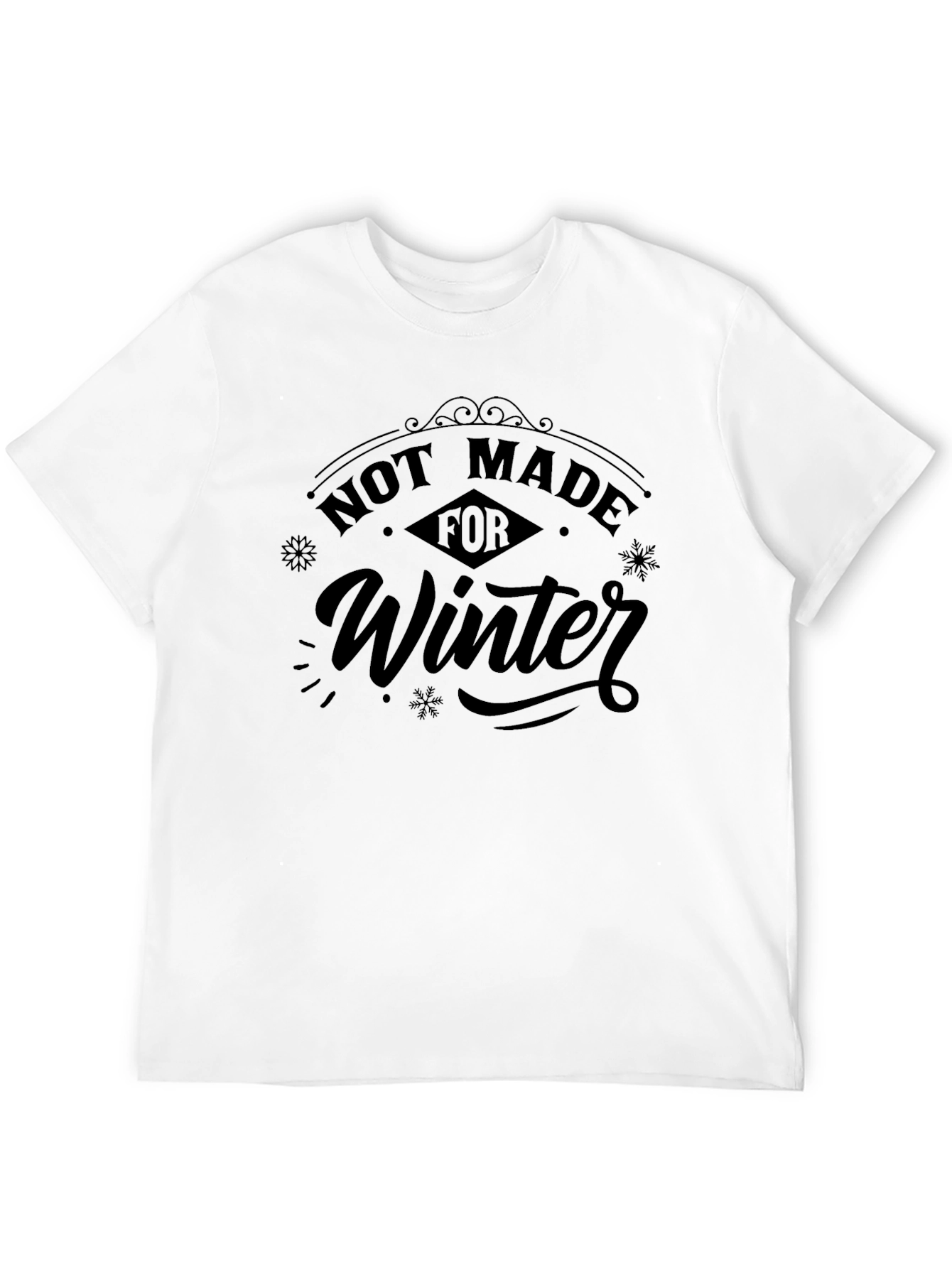 Not Made For Winter Graphic Tee - Black