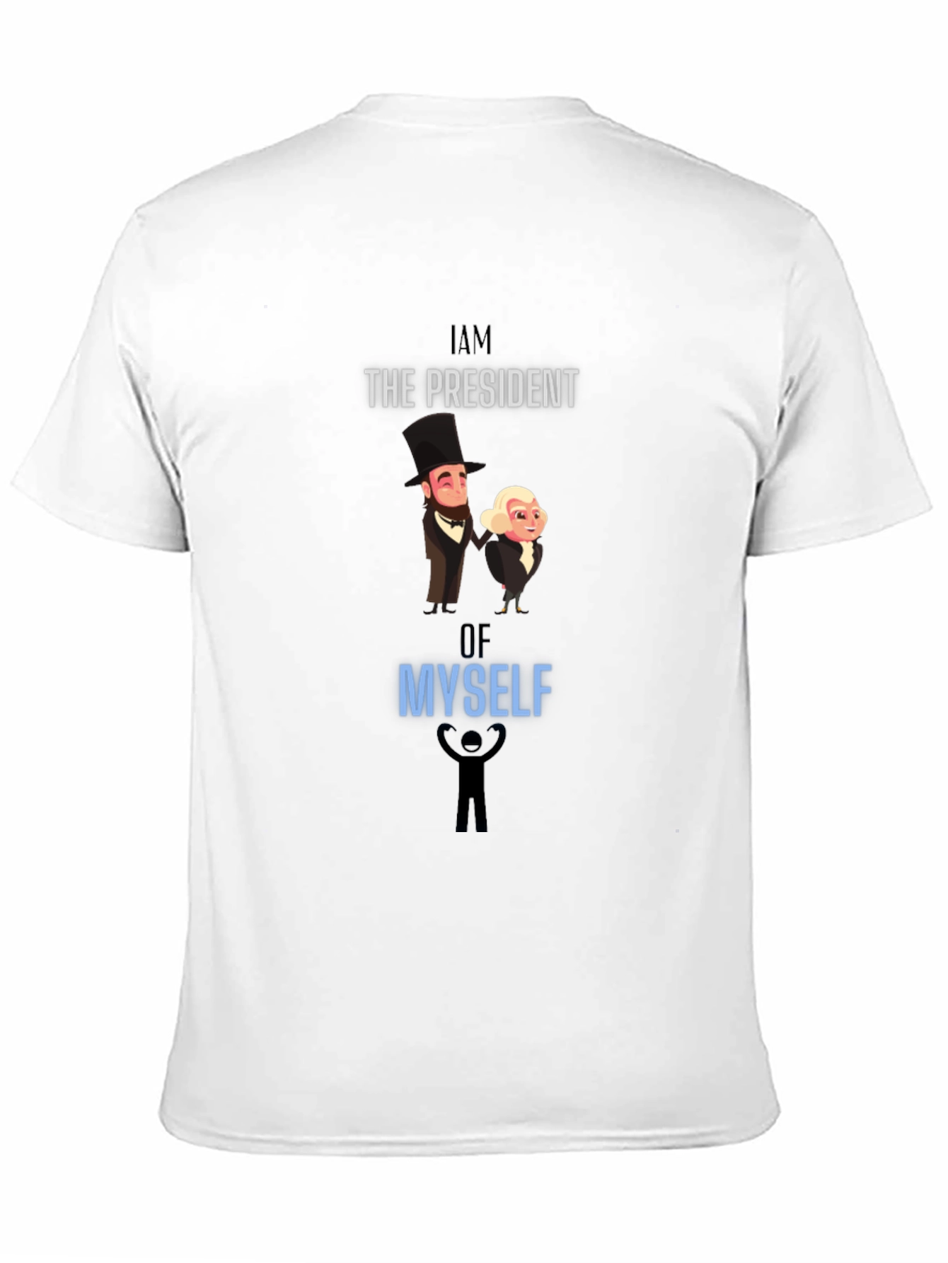 President Myself Graphic Tee - Black Cotton Blend T-Shirt