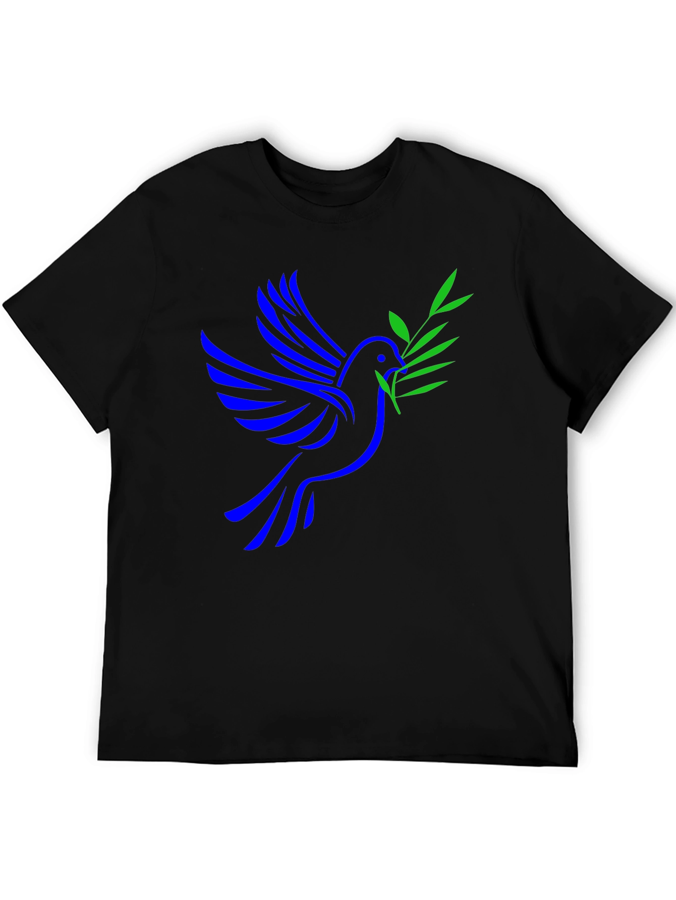 Peace Dove Graphic Black T-Shirt