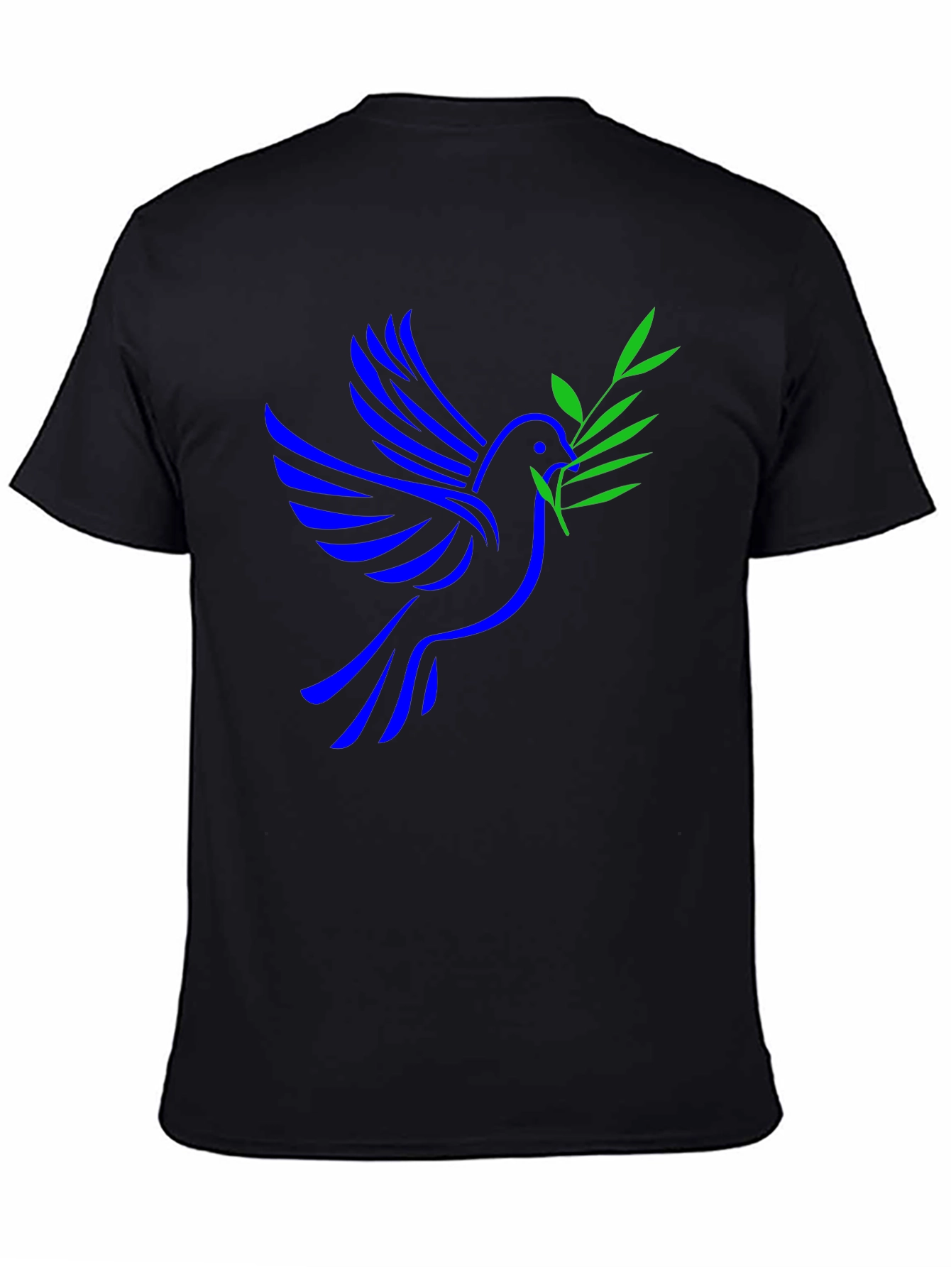 Peace Dove Graphic Black T-Shirt