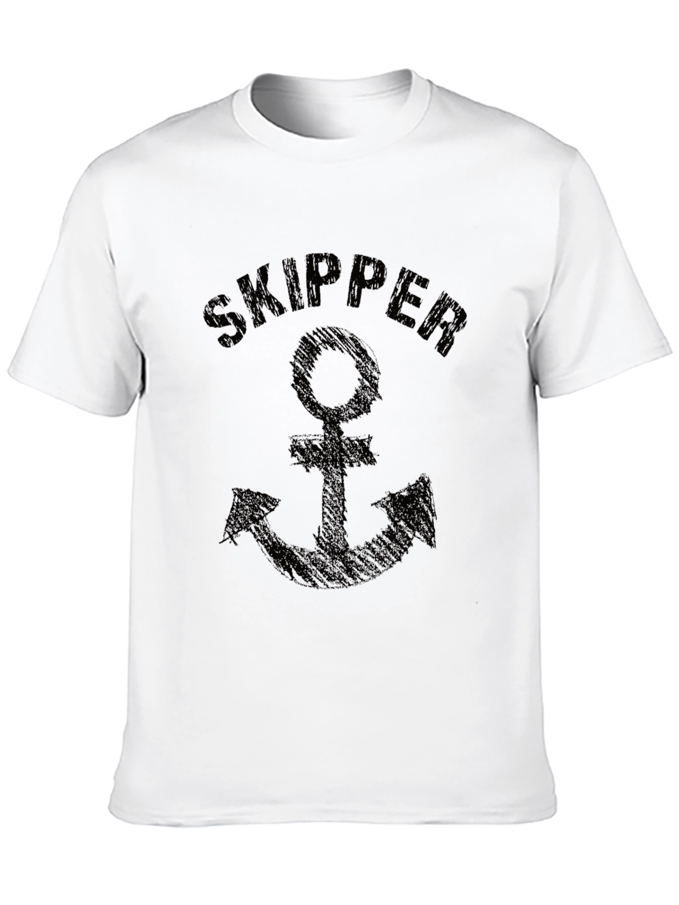 Skipper Anchor Graphic Tee - Classic Nautical Style