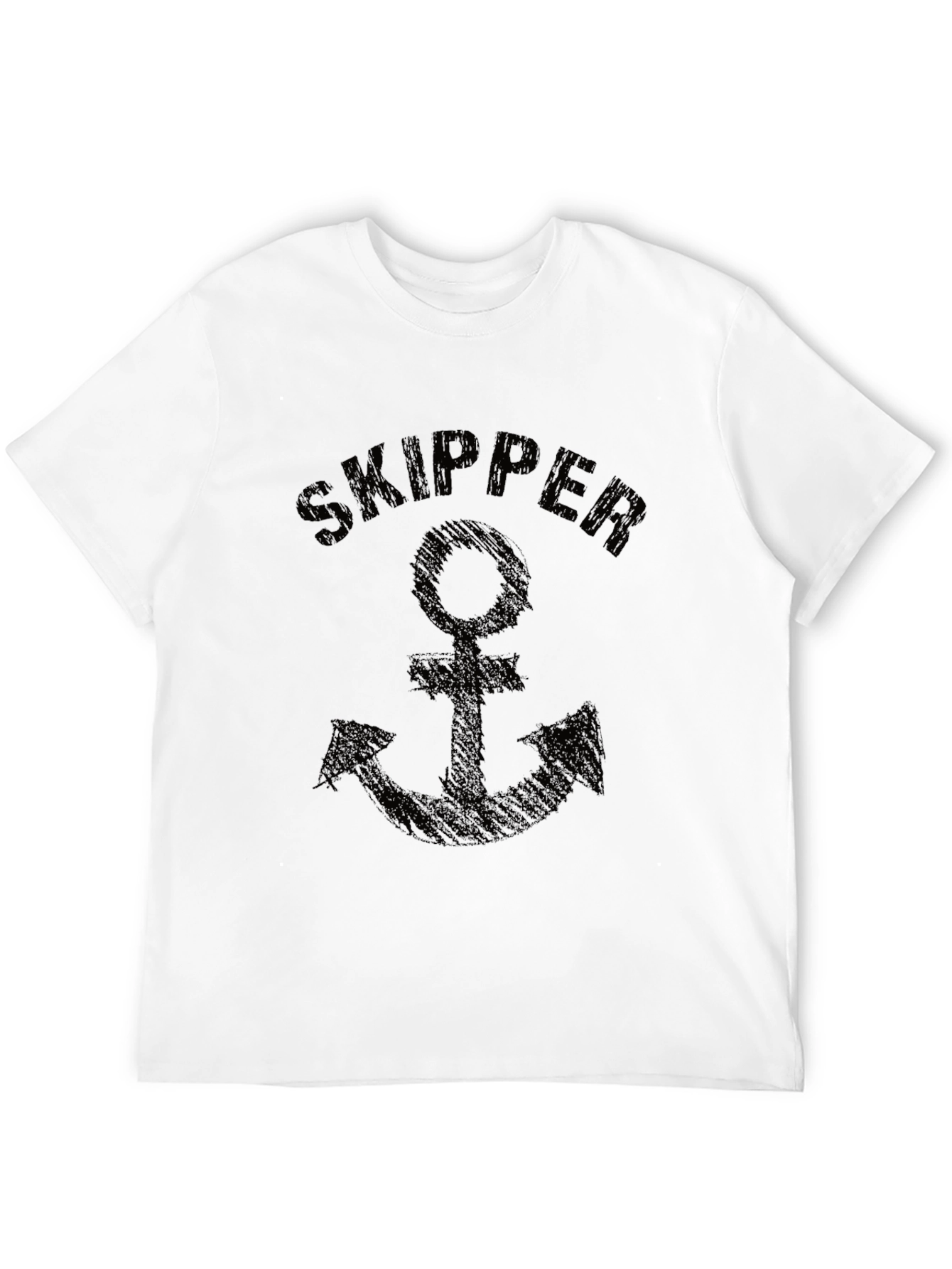 Skipper Anchor Graphic Tee - Classic Nautical Style