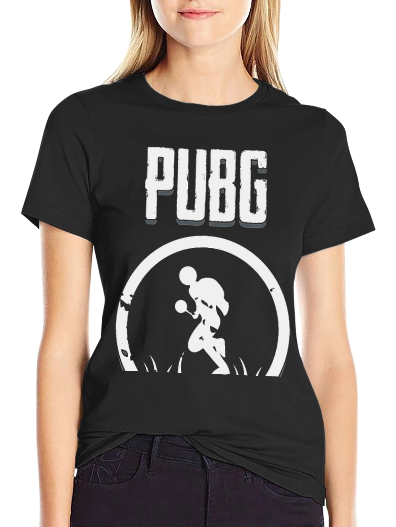 PUBG Player Black Graphic Tee