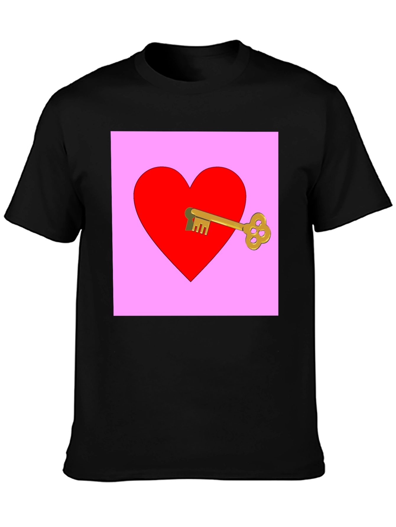 Key to My Heart Graphic Tee - Black