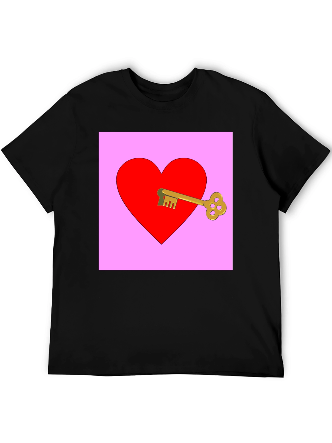 Key to My Heart Graphic Tee - Black
