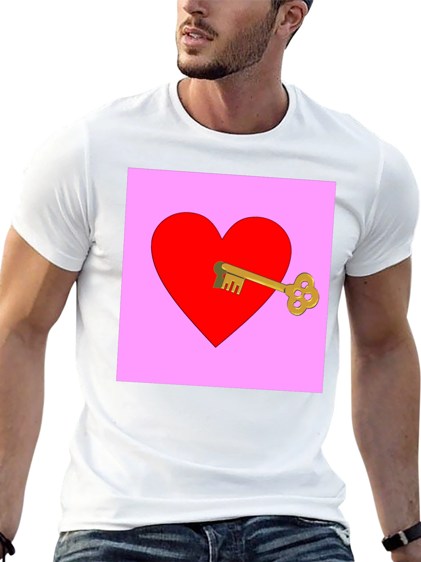Key to My Heart Graphic Tee - Black