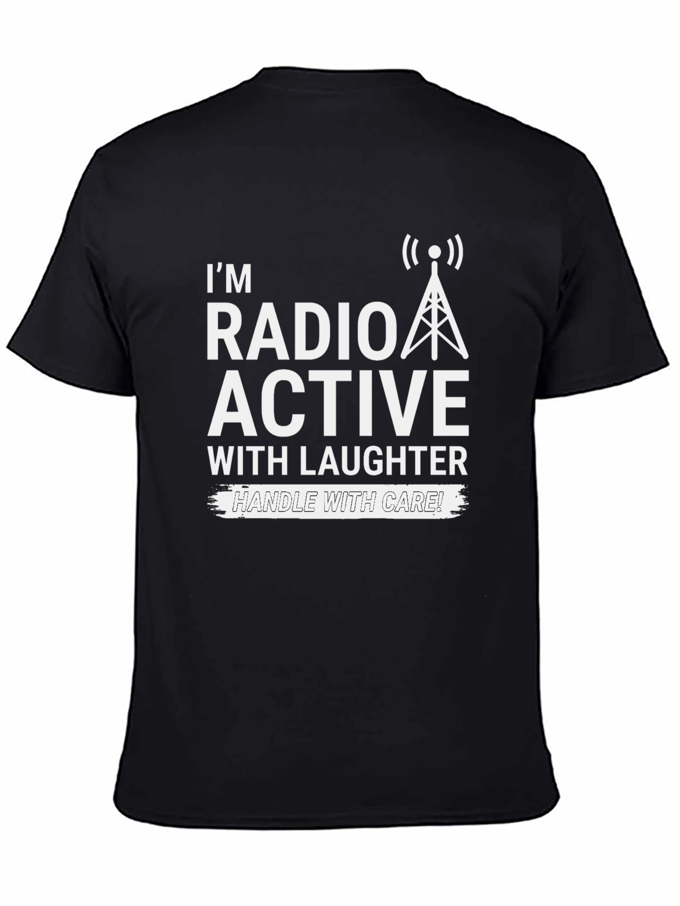 Radio Active Laughter Black T-Shirt