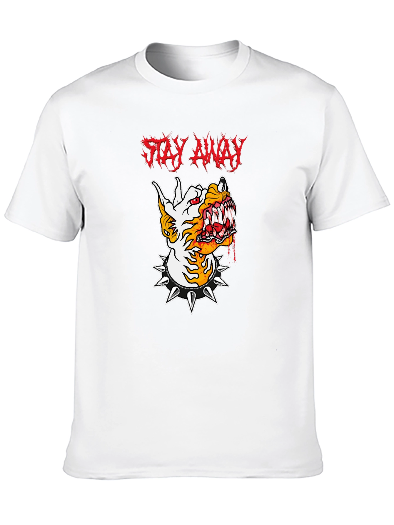 Stay Away Graphic Tee - Mens Black T-Shirt