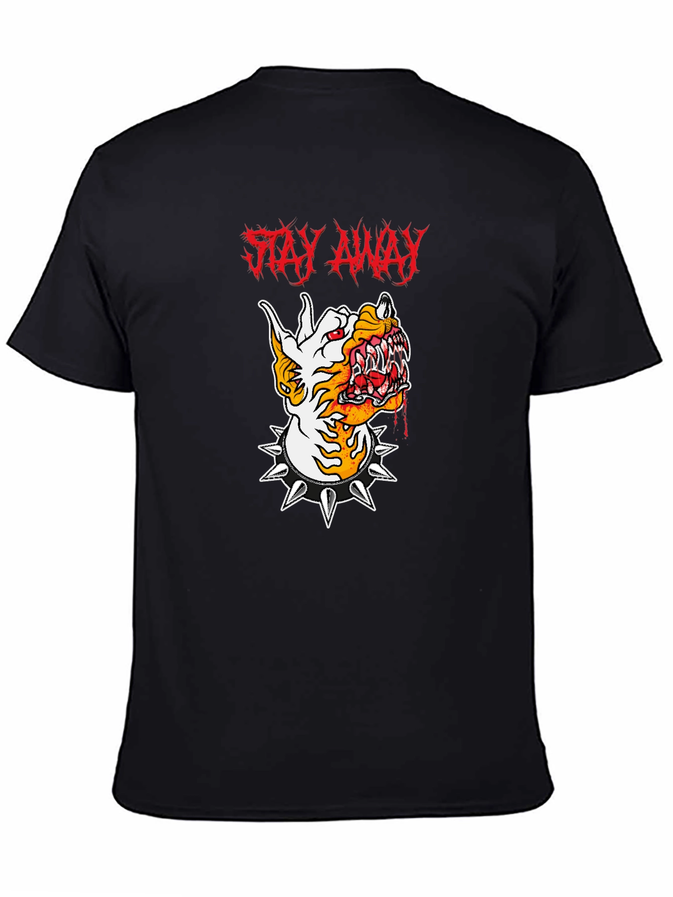 Stay Away Graphic Tee - Mens Black T-Shirt