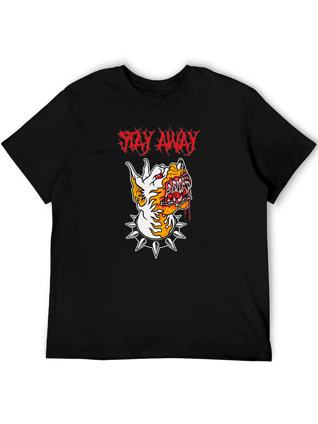Stay Away Graphic Tee - Mens Black T-Shirt
