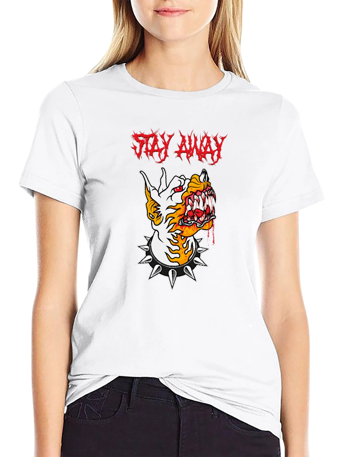 Stay Away Graphic Tee - Mens Black T-Shirt