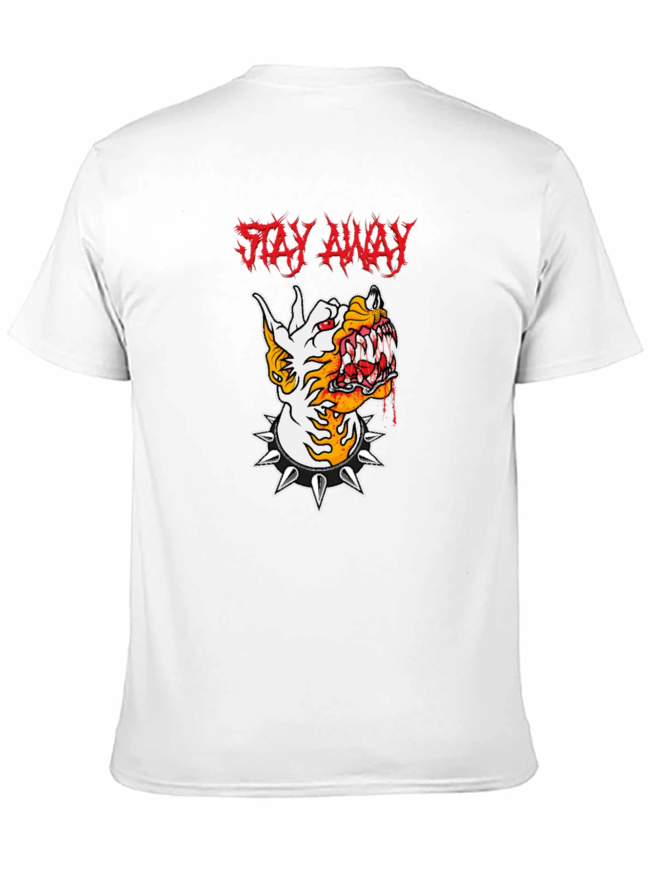 Stay Away Graphic Tee - Mens Black T-Shirt