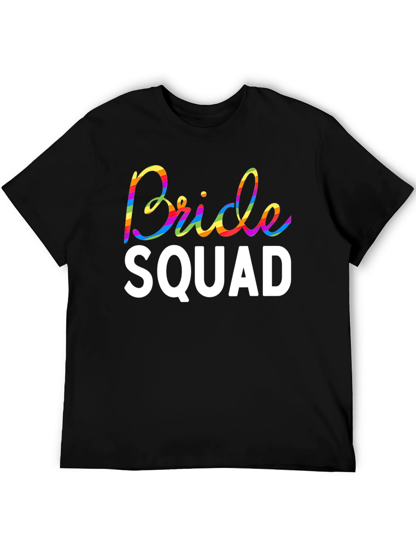 Bride Squad Rainbow Graphic Tee