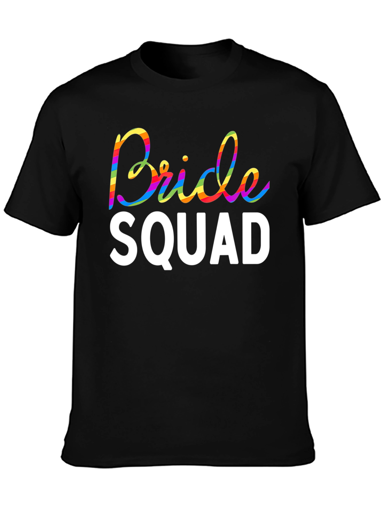 Bride Squad Rainbow Graphic Tee