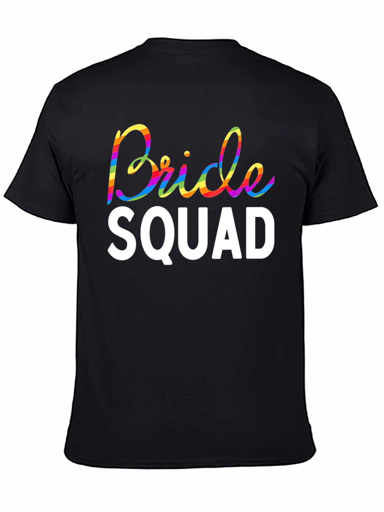 Bride Squad Rainbow Graphic Tee