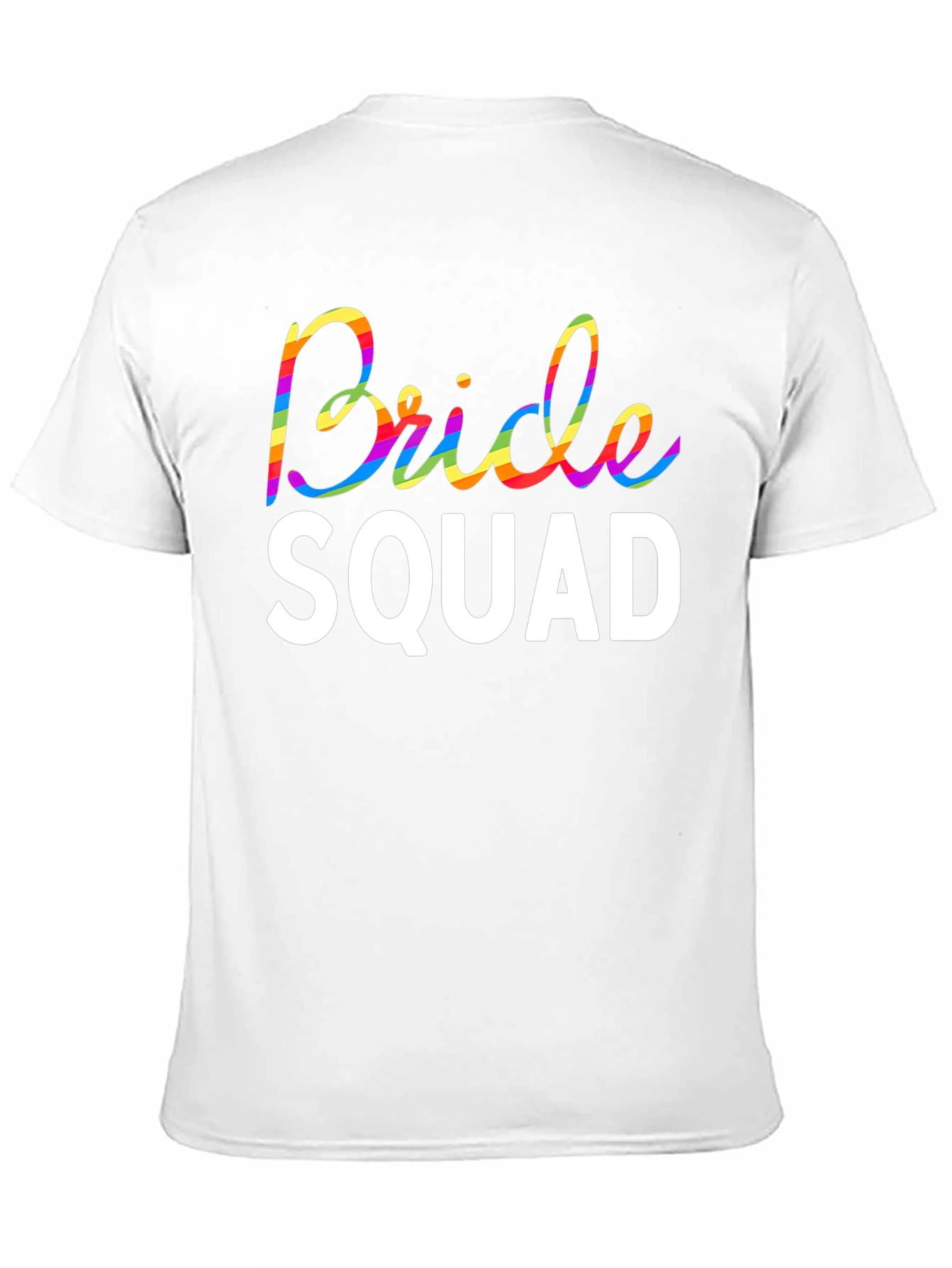 Bride Squad Rainbow Graphic Tee