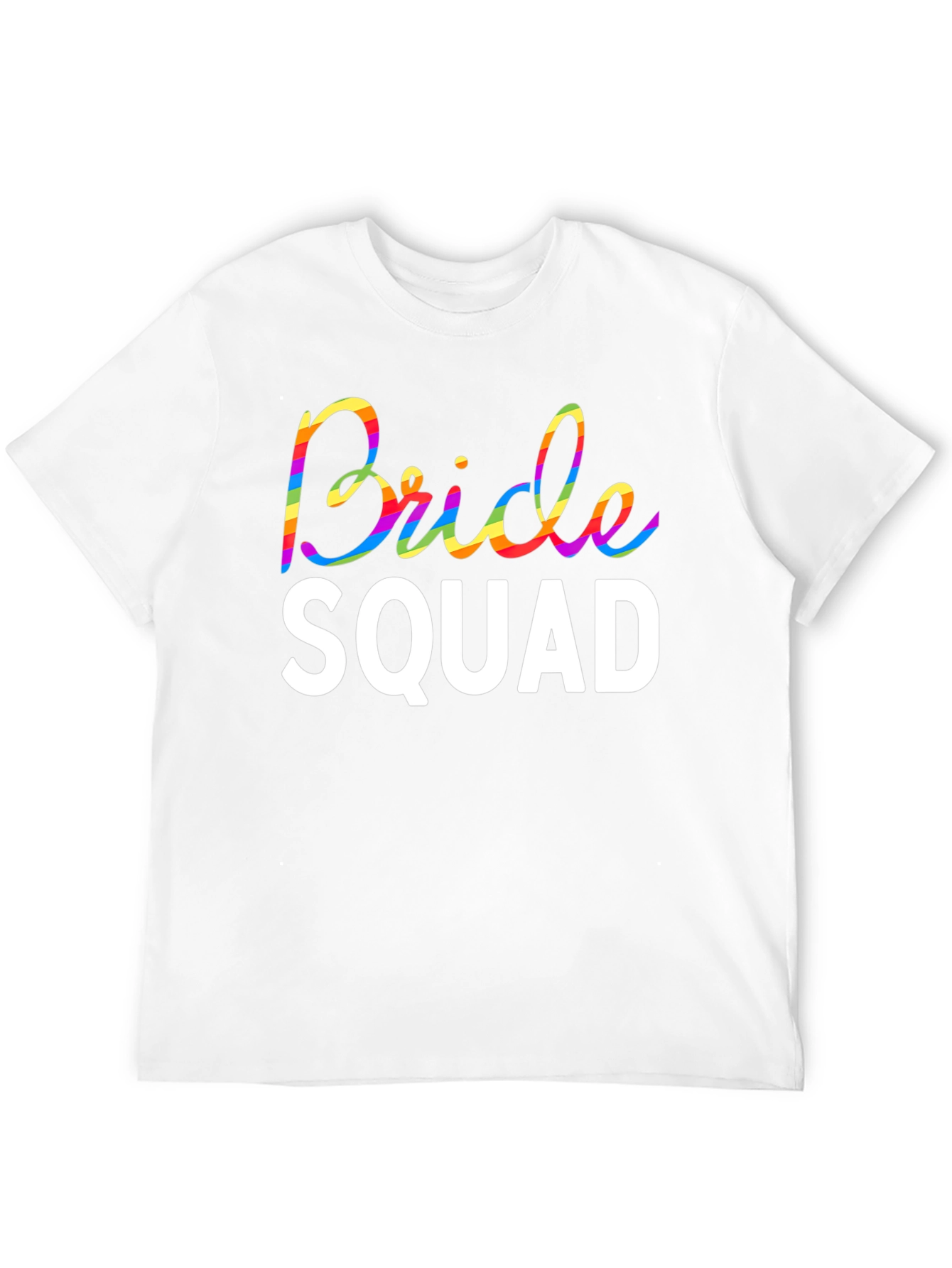 Bride Squad Rainbow Graphic Tee