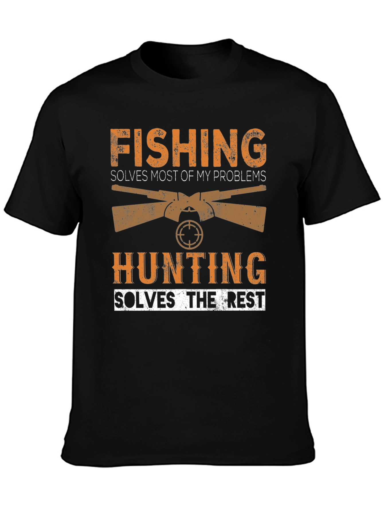 Fishing & Hunting Graphic Tee - Problem Solver