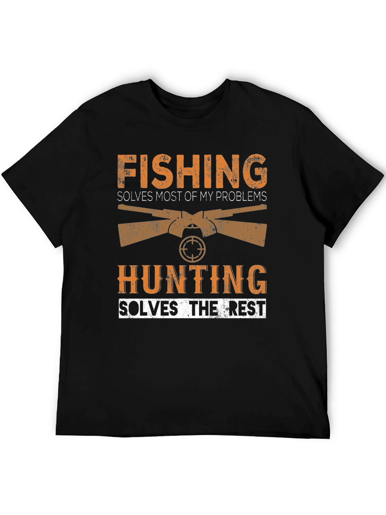 Fishing & Hunting Graphic Tee - Problem Solver