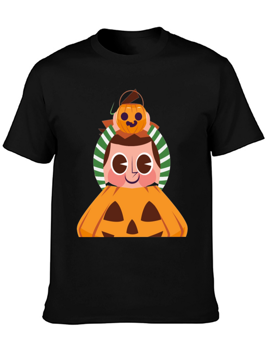 Halloween Pumpkin Boy Graphic Tee
