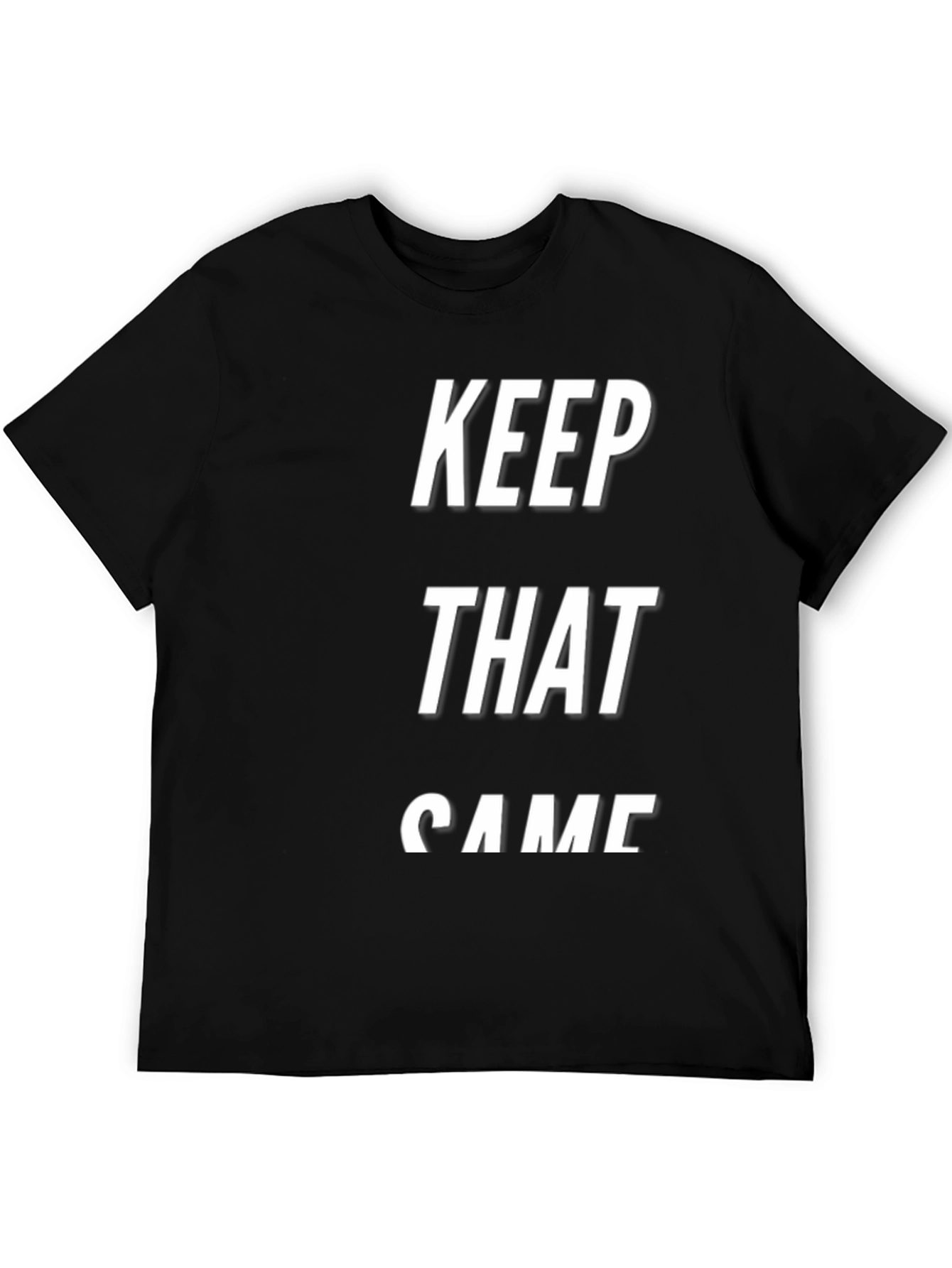 Keep That Same Energy Mens Black Tee