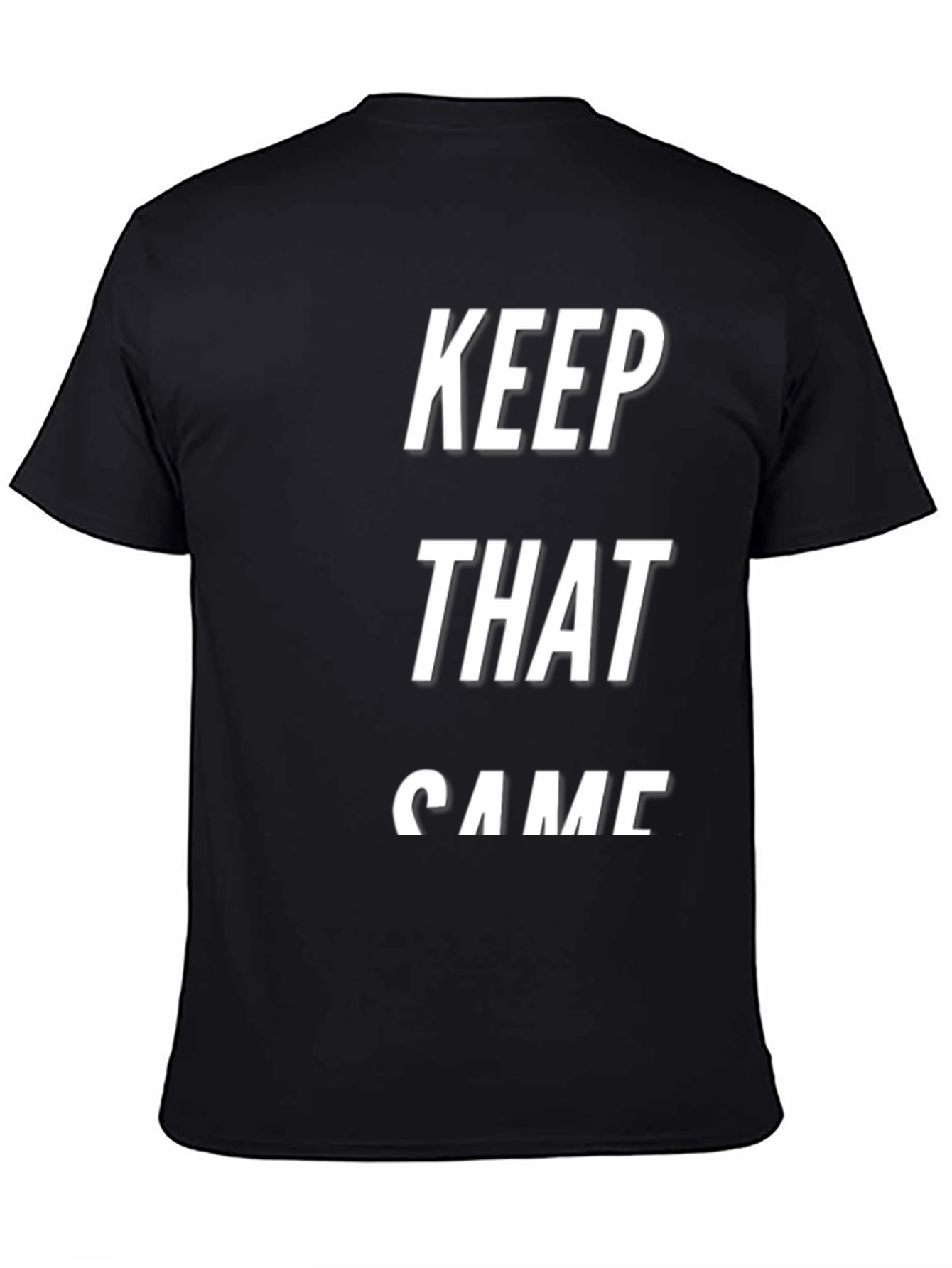 Keep That Same Energy Mens Black Tee