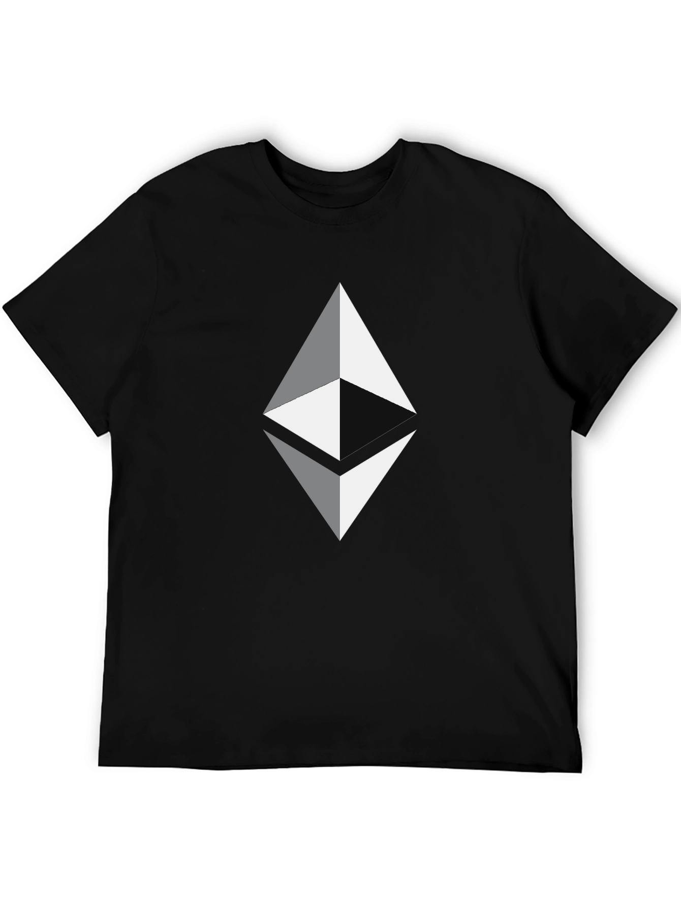 Ethereum Logo Graphic Tee - Black Crypto T-Shirt