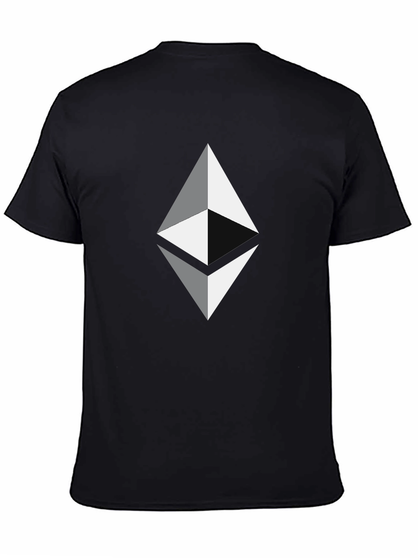 Ethereum Logo Graphic Tee - Black Crypto T-Shirt