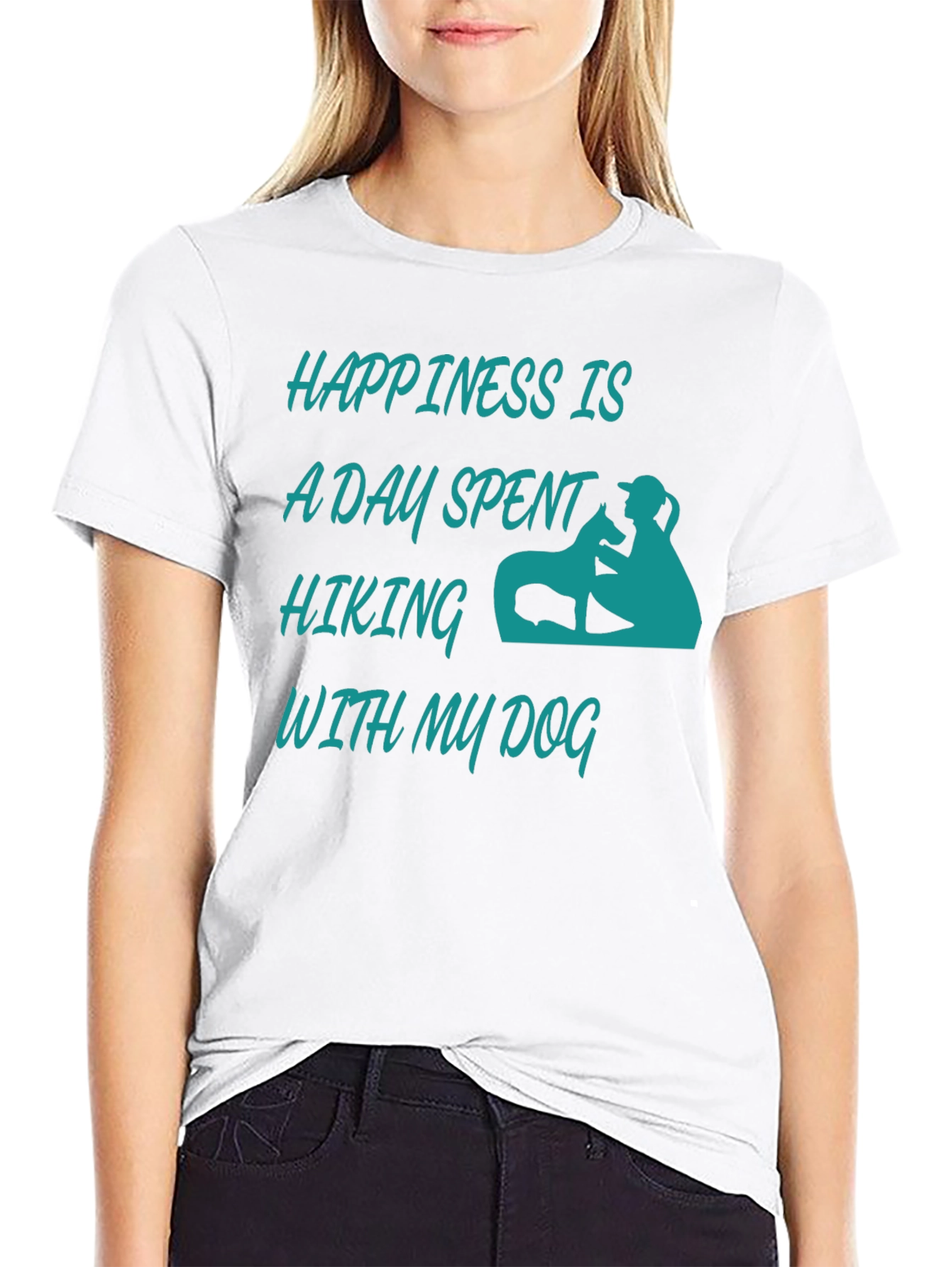 Happiness Hiking Dog Graphic Tee