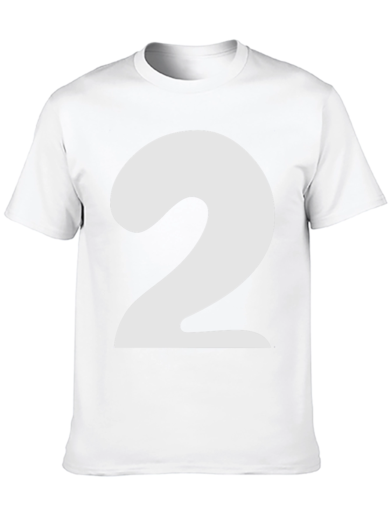 Number 2 Graphic T-Shirt - Black Cotton Tee