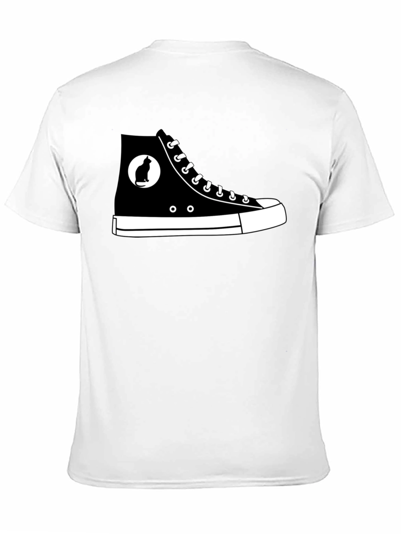 Cool Cat Sneaker Graphic Tee - Black