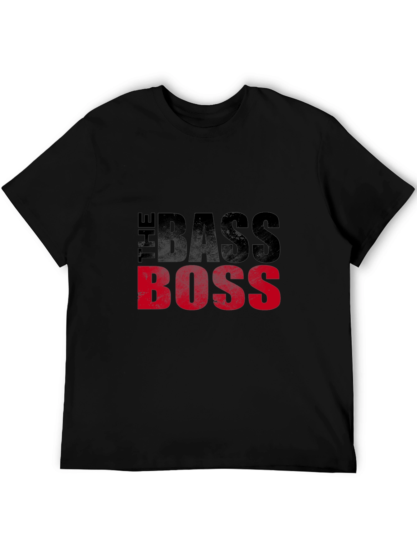 The Bass Boss Black Graphic T-Shirt