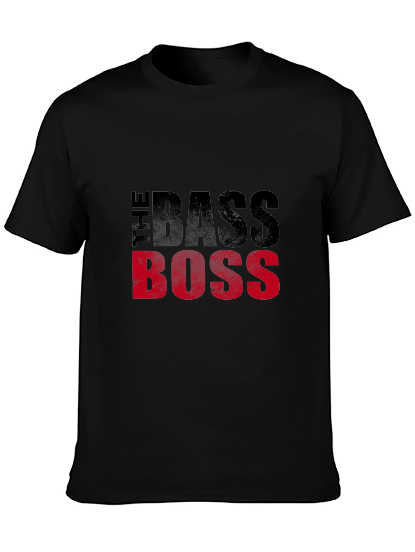 The Bass Boss Black Graphic T-Shirt