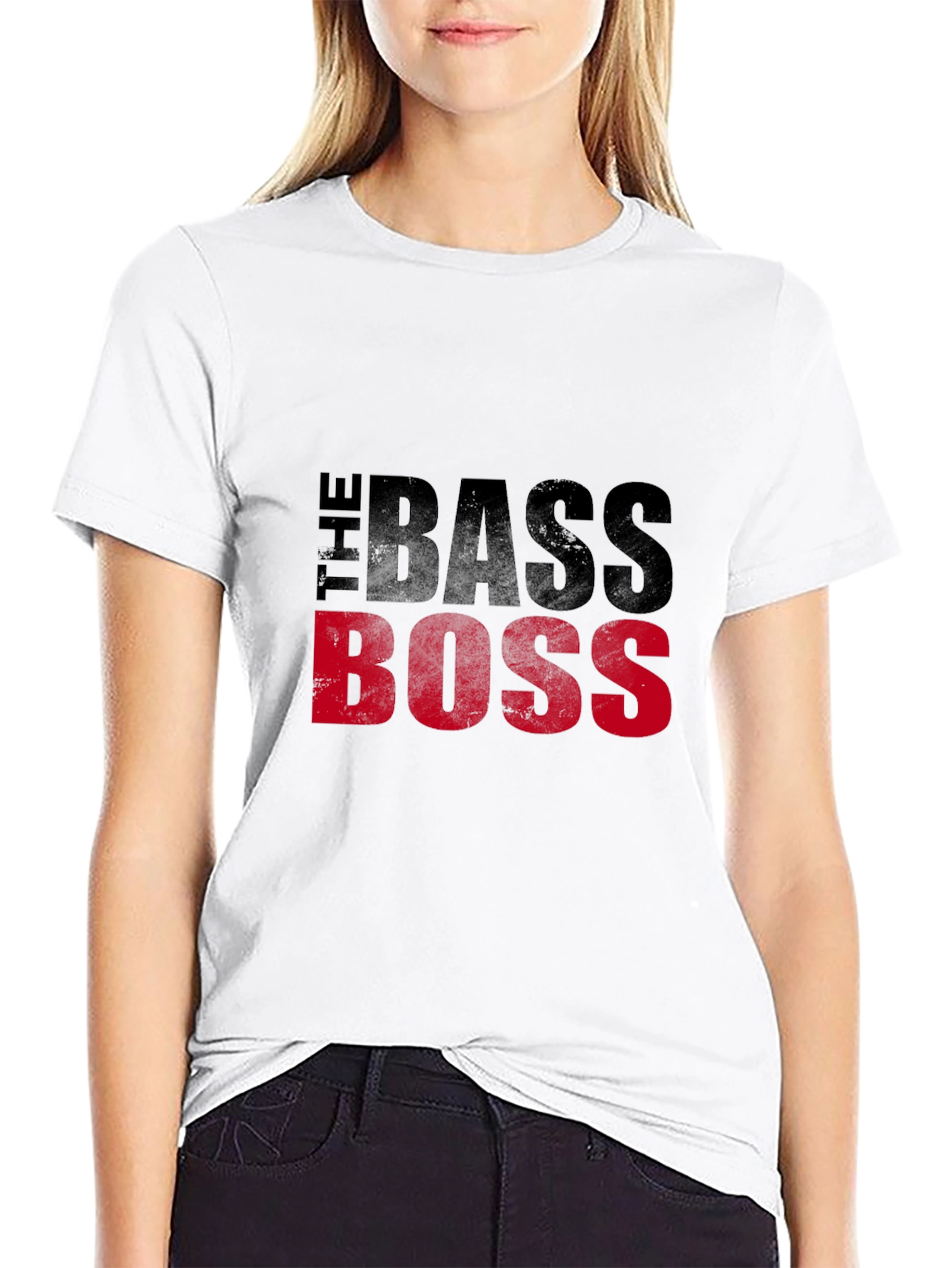 The Bass Boss Black Graphic T-Shirt