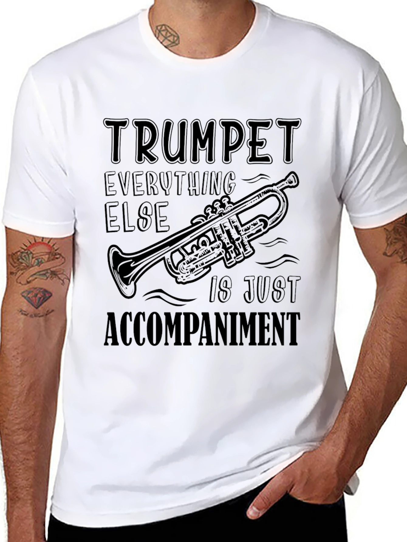 Trumpet Accompaniment Graphic T-Shirt