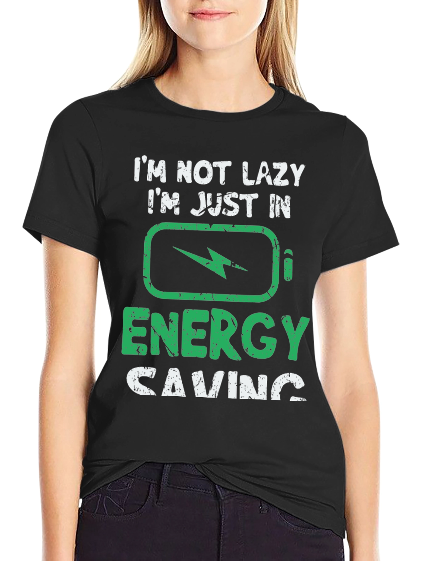 Funny Energy Saving Graphic T-Shirt