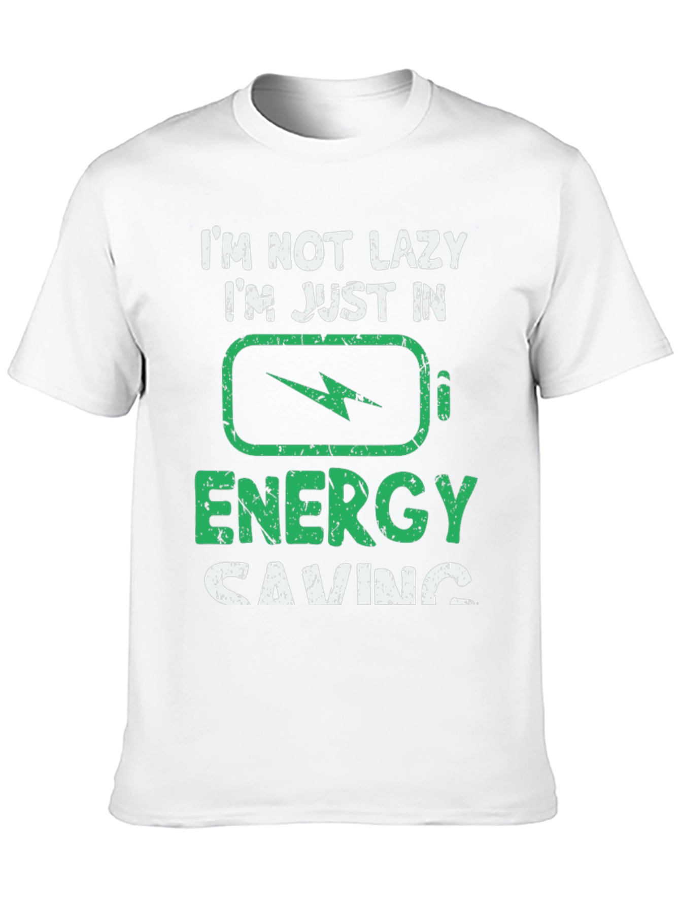 Funny Energy Saving Graphic T-Shirt