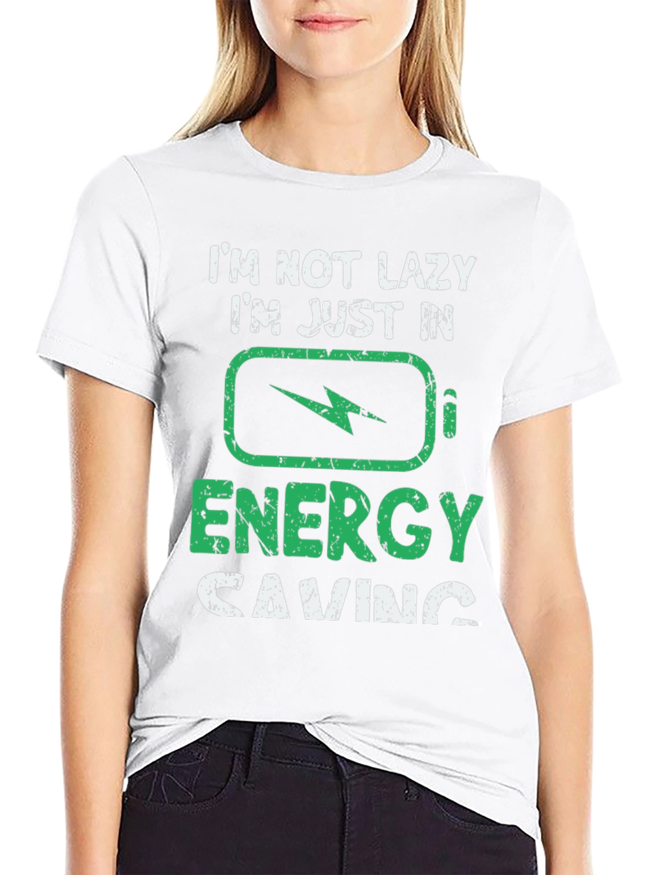 Funny Energy Saving Graphic T-Shirt