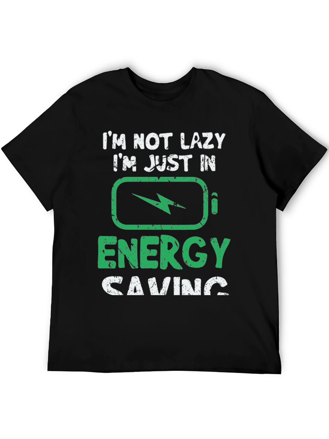 Funny Energy Saving Graphic T-Shirt