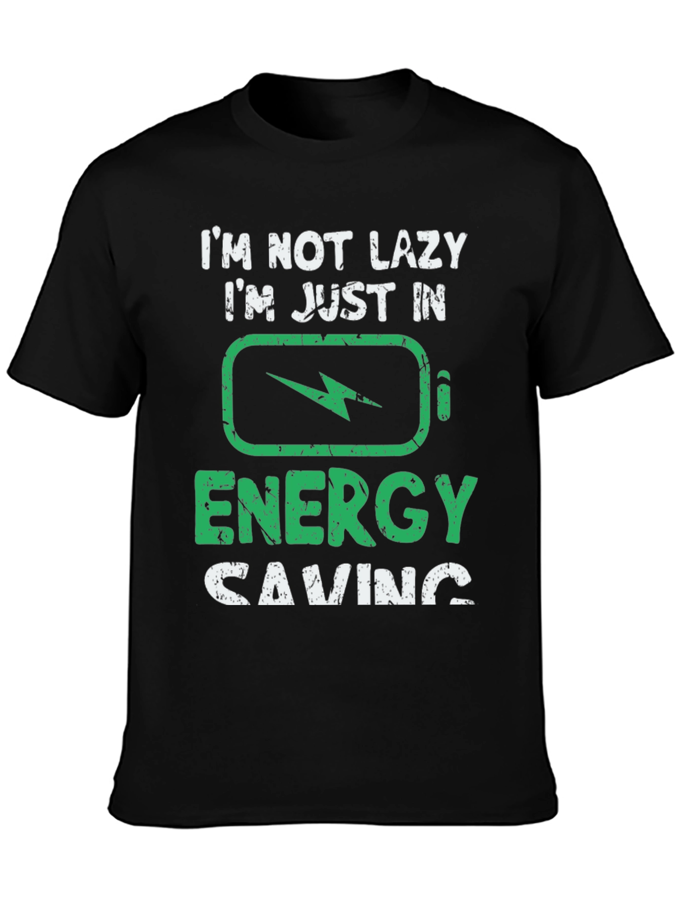 Funny Energy Saving Graphic T-Shirt