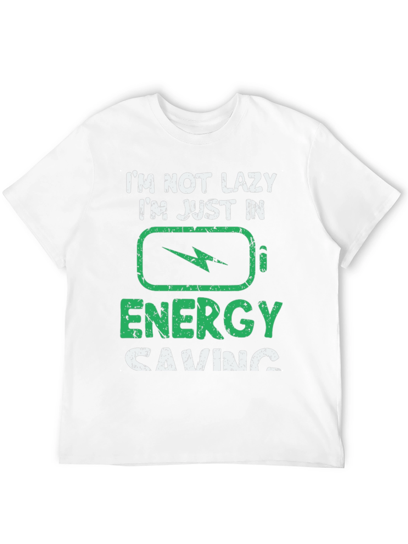 Funny Energy Saving Graphic T-Shirt