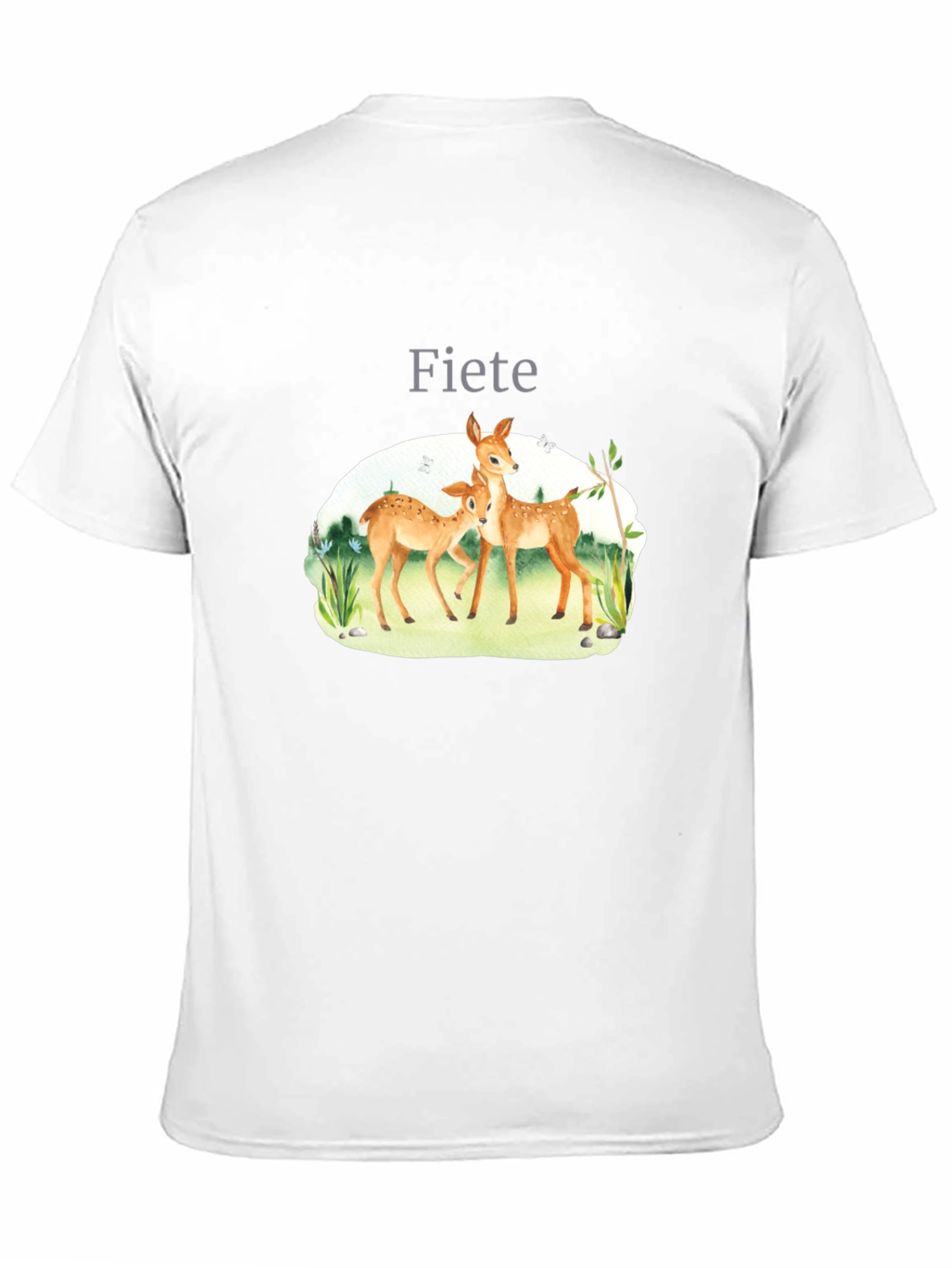 Fiete Deer Graphic Black T-Shirt