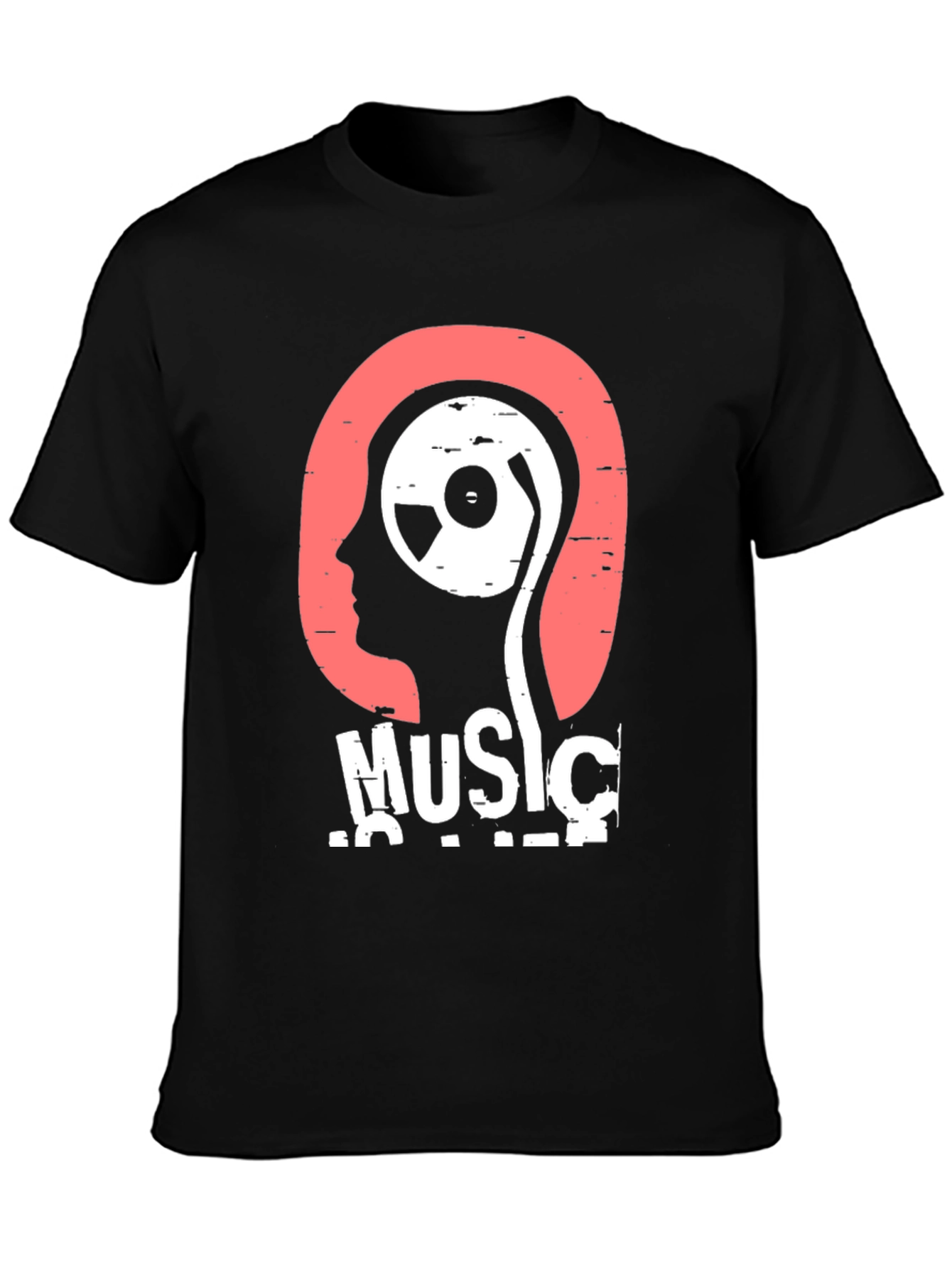 Music is Life T-Shirt - Stylish Graphic Tee